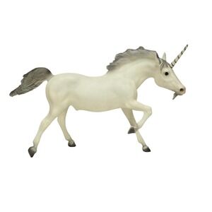 Vintage Breyer #210 Unicorn Horse White Grey Traditional Figurine 1981